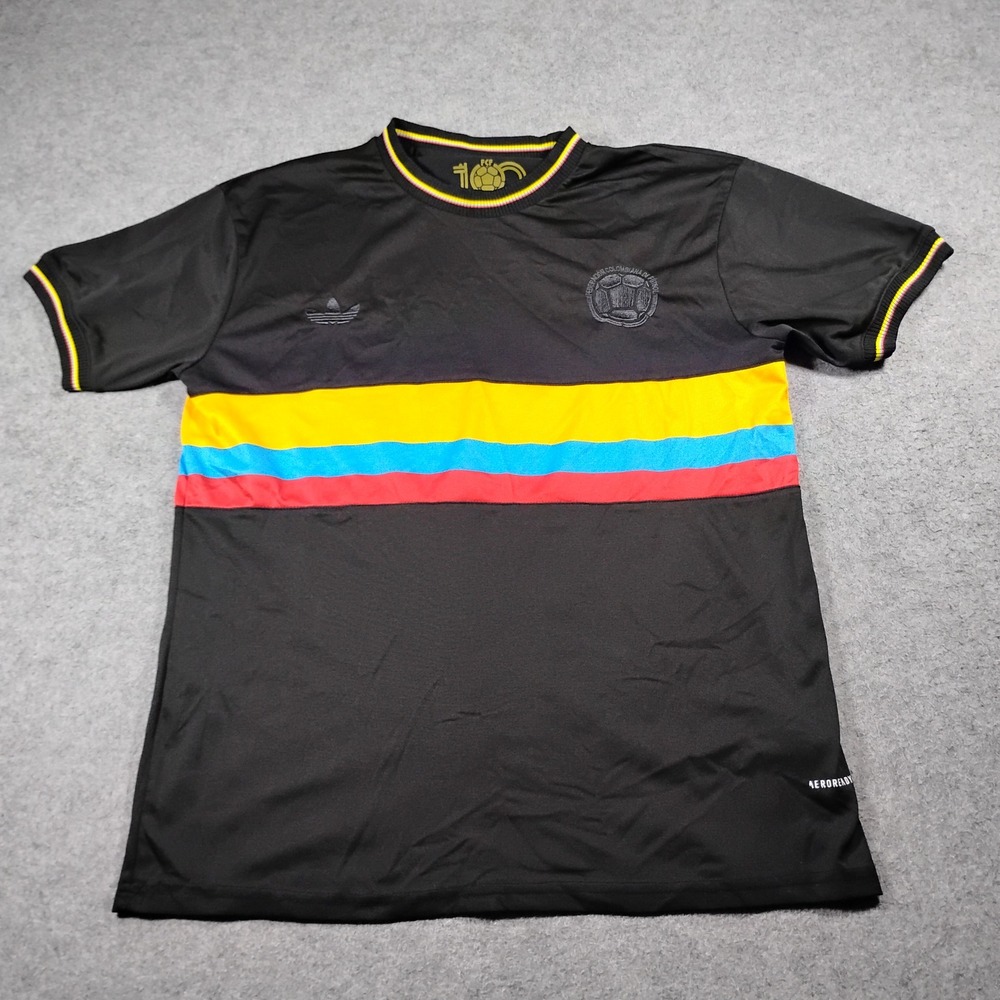 Adidas Colombia 100th Anniversary Centenary Jersey Black Mens XL Slim Fit FCF